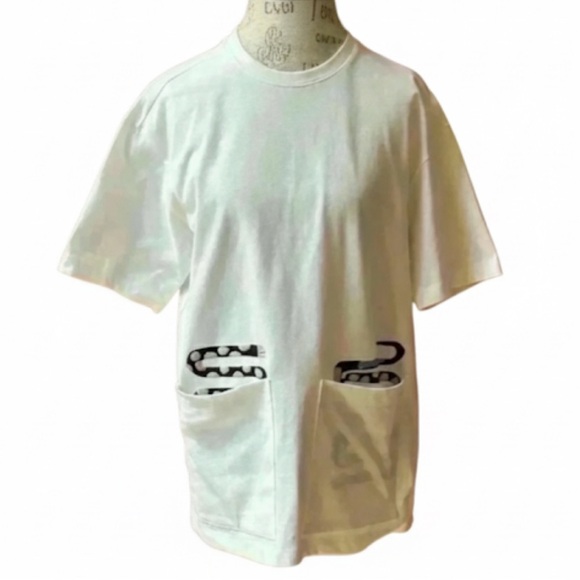 Customellow X HyangMok Baik Tops - Customellow X HyangMok Baik Short Sleeve Snake Shirt Small New Without Tags!